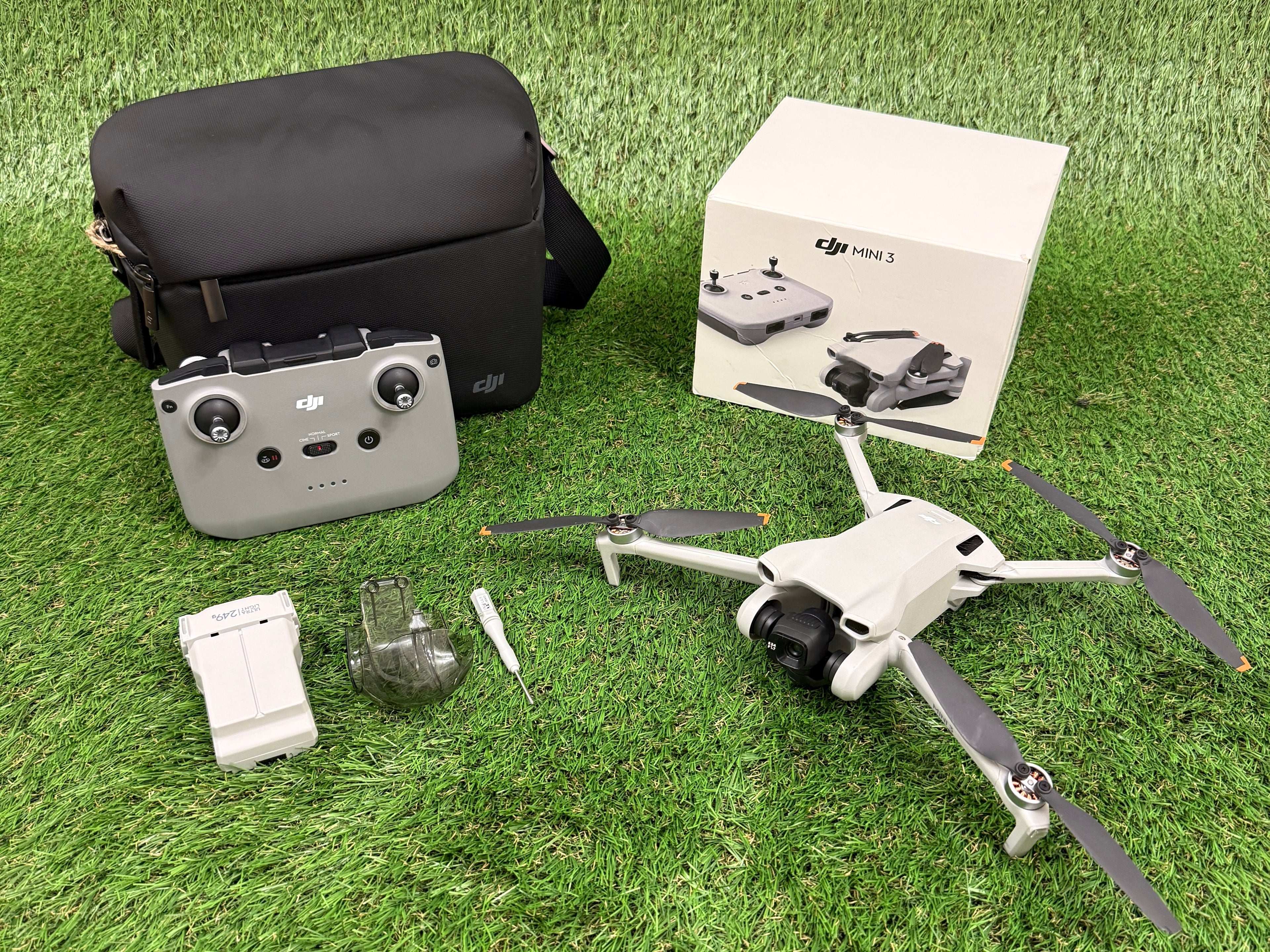 DJI Mini 3 Drone Bundle – Controller, Case & Accessories